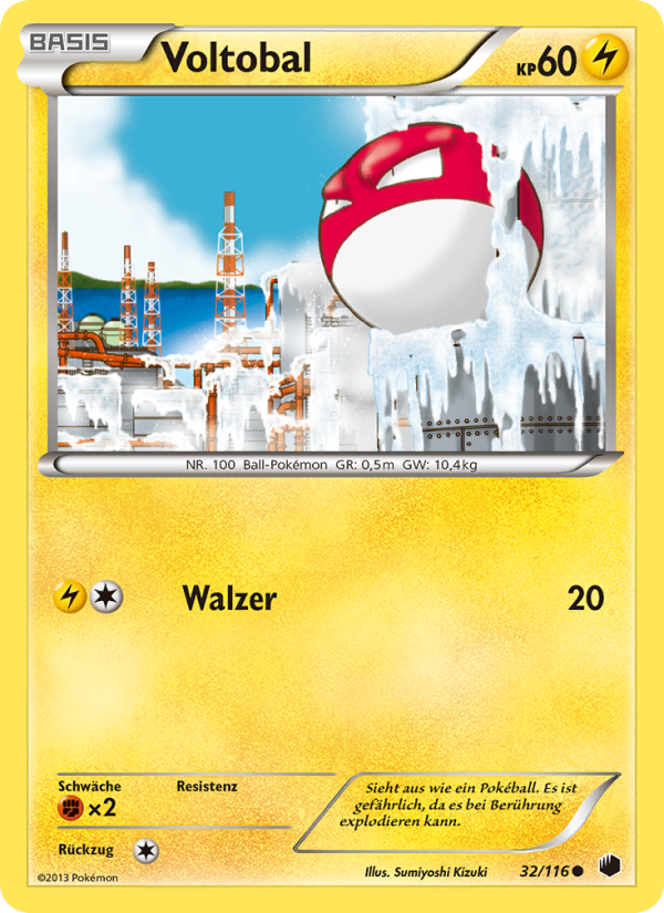 Voltobal 32 — Plasma-Frost (German Pokémon TCG card)