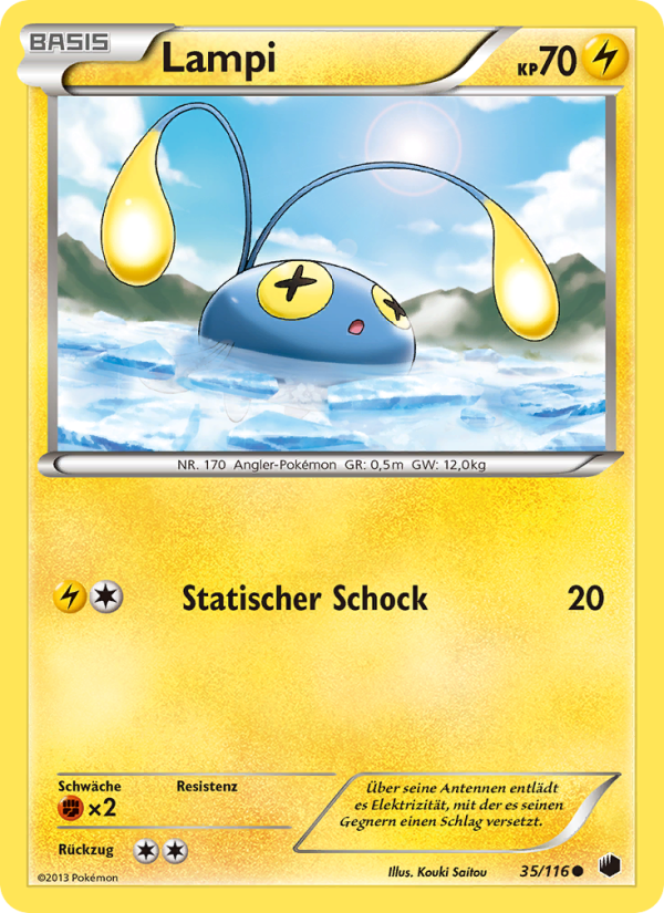 Lampi 35 — Plasma-Frost (German Pokémon TCG card)