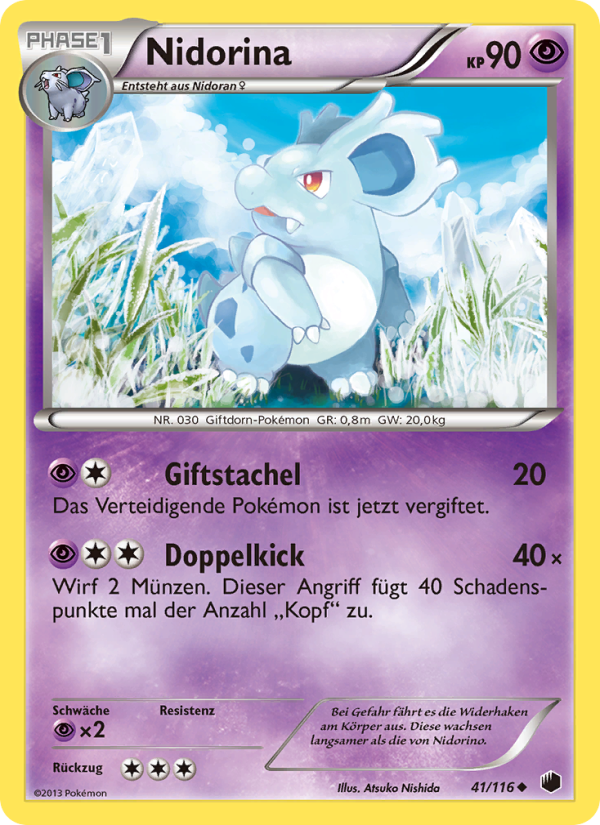 Nidorina 41 — Plasma Freeze (German Pokémon TCG card)