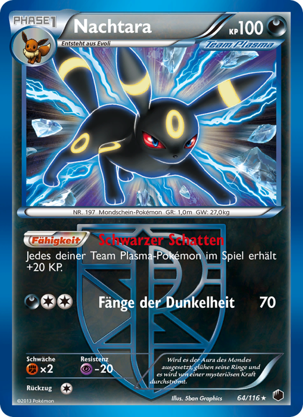 Nachtara 64 — Plasma Freeze (German Pokémon TCG card)