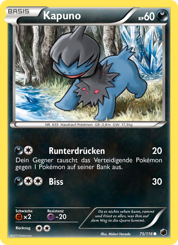 Kapuno 75 — Plasma-Frost (German Pokémon TCG card)