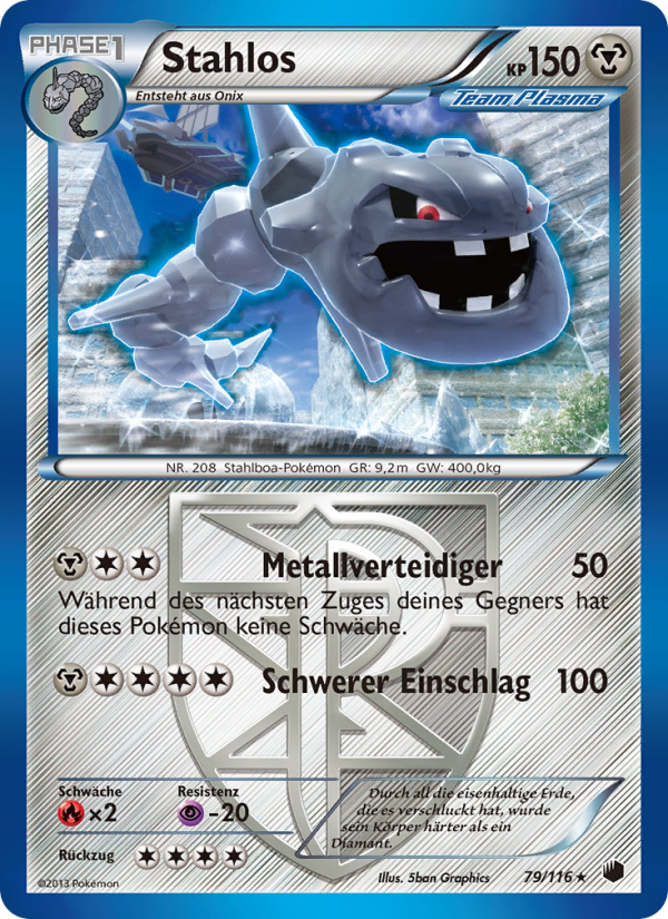 Stahlos 79 — Plasma-Frost (German Pokémon TCG card)