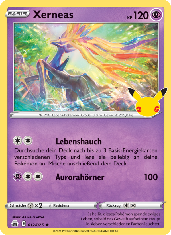 Xerneas 12 — Celebrations (German Pokémon TCG card)