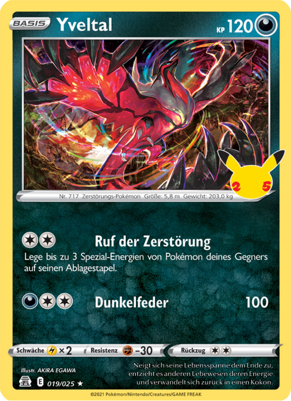 Yveltal 19 — Celebrations (German Pokémon TCG card)