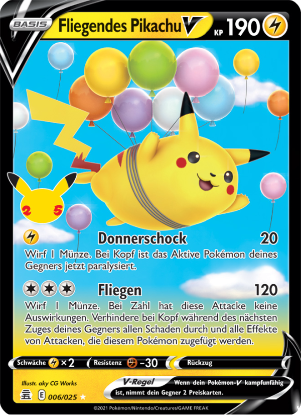 Fliegendes Pikachu Pokémon TCG cards