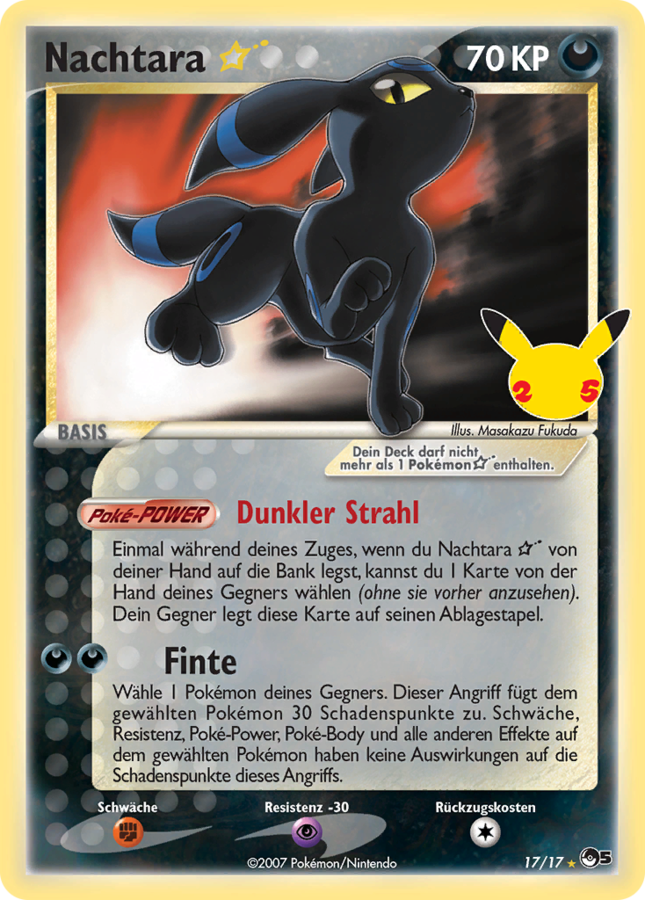 Nachtara ☆ CC15 — Celebrations (German Pokémon TCG card)