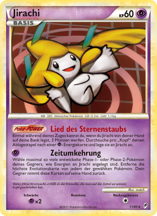Jirachi 11 — Call of Legends (German Pokémon TCG card)