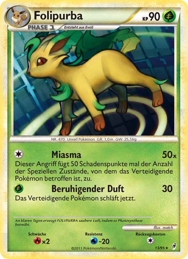 Folipurba 13 — Call of Legends (German Pokémon TCG card)