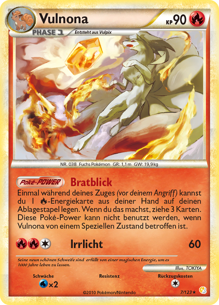 Vulnona 17 — Ruf der Legenden (German Pokémon TCG card)