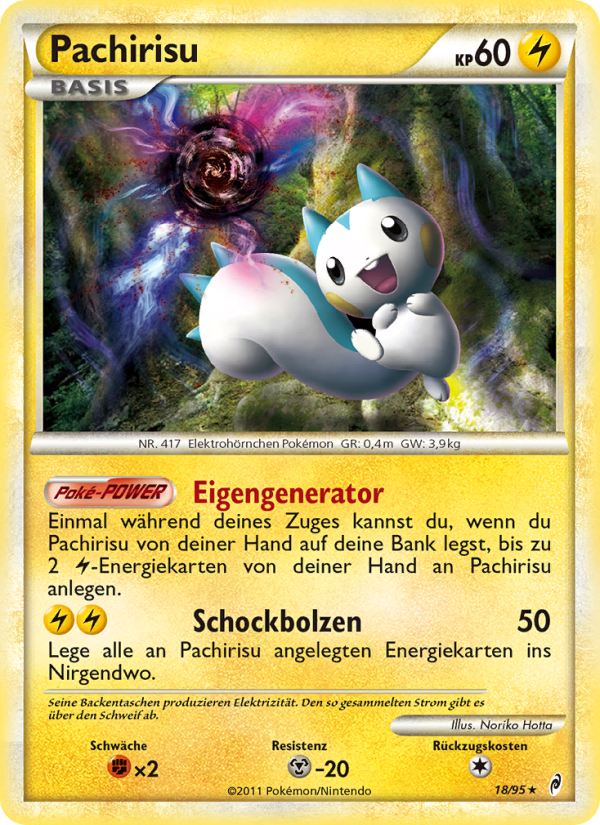 Pachirisu 18 — Call of Legends (German Pokémon TCG card)