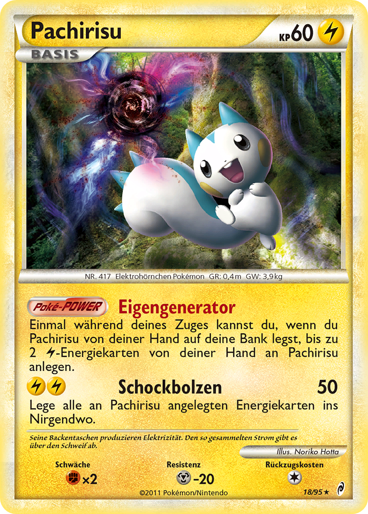 Pachirisu 18 — Ruf der Legenden (German Pokémon TCG card)