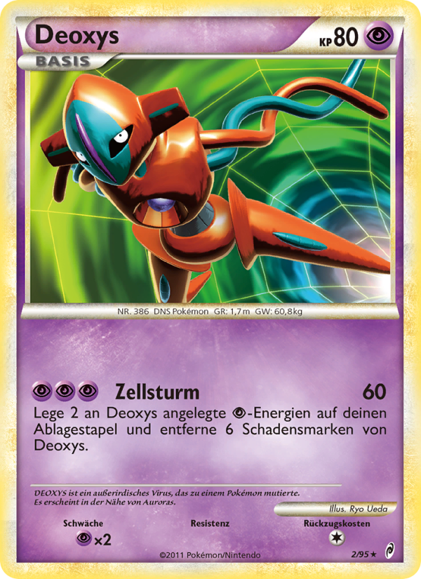 Deoxys 2 — Call of Legends (German Pokémon TCG card)