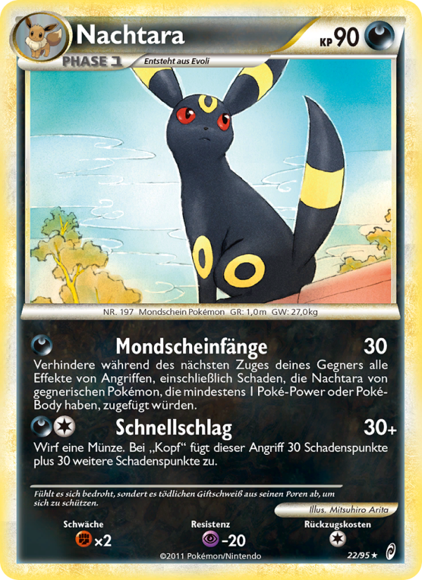 Nachtara 22 — Call of Legends (German Pokémon TCG card)