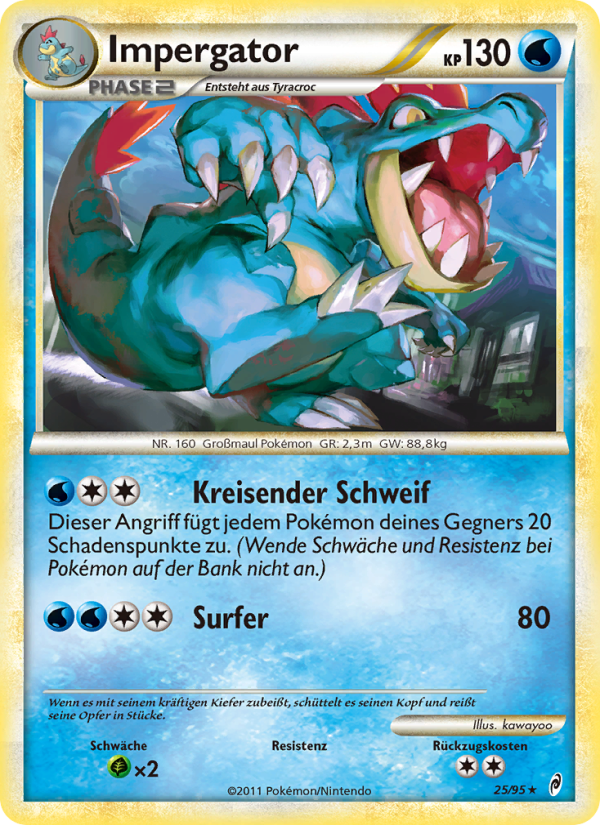 Impergator 25 — Call of Legends (German Pokémon TCG card)