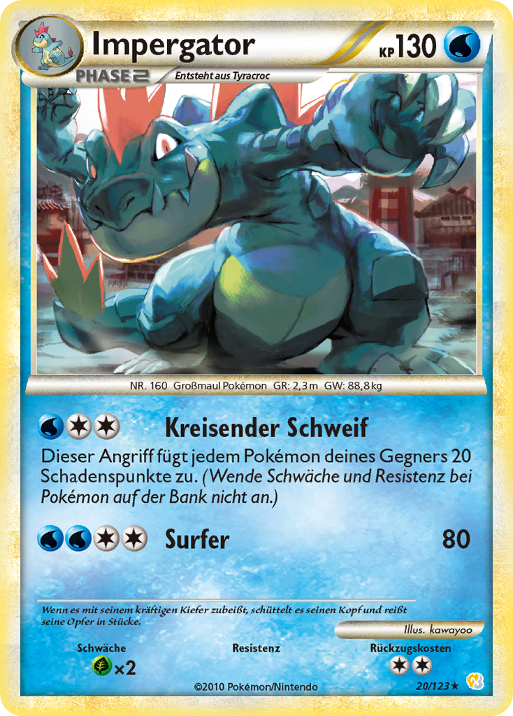 Impergator 25 — Ruf der Legenden (German Pokémon TCG card)
