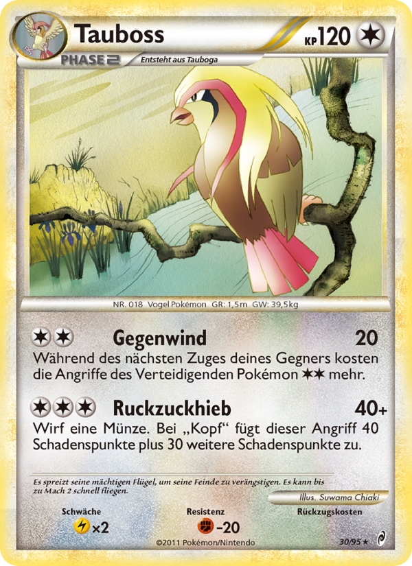 Tauboss 30 — Call of Legends (German Pokémon TCG card)