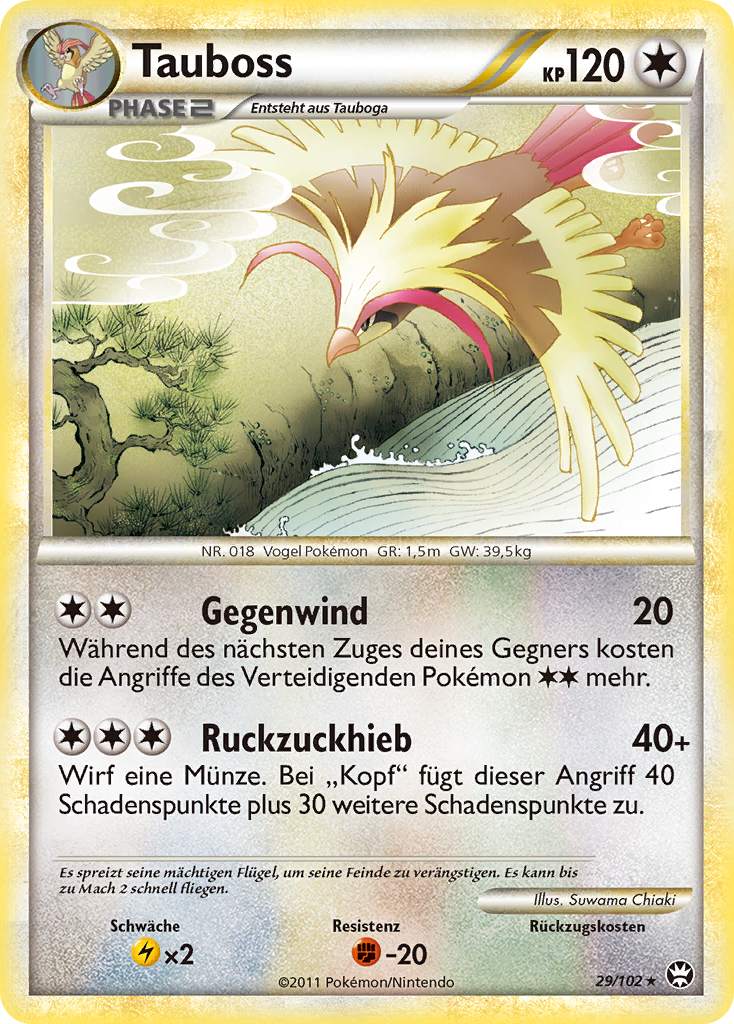 Tauboss 30 — Ruf der Legenden (German Pokémon TCG card)