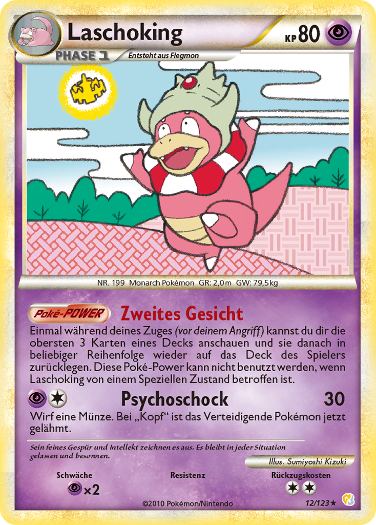 Laschoking 32 — Ruf der Legenden (German Pokémon TCG card)