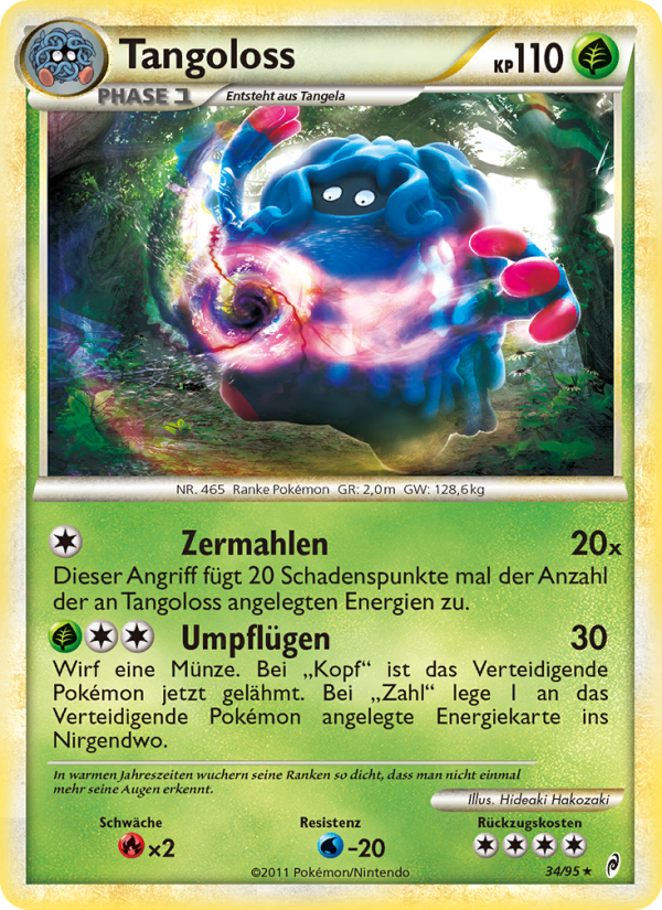 Tangoloss 34 — Call of Legends (German Pokémon TCG card)