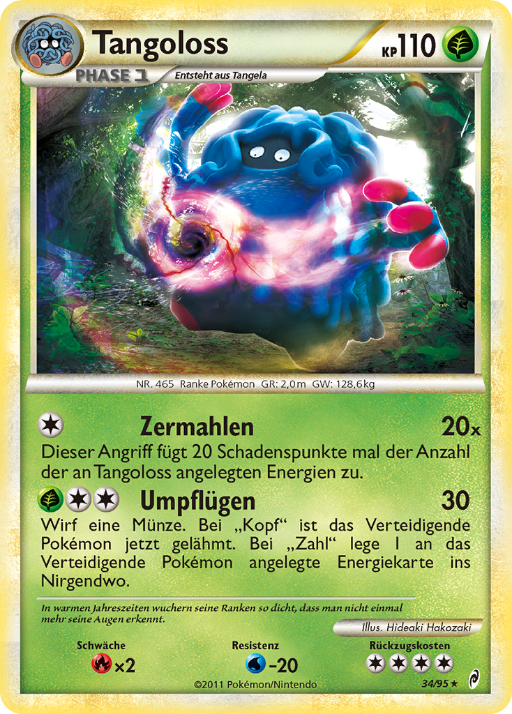 Tangoloss 34 — Ruf der Legenden (German Pokémon TCG card)