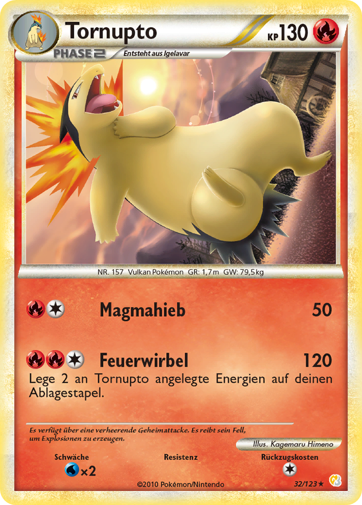 Tornupto 35 — Ruf der Legenden (German Pokémon TCG card)