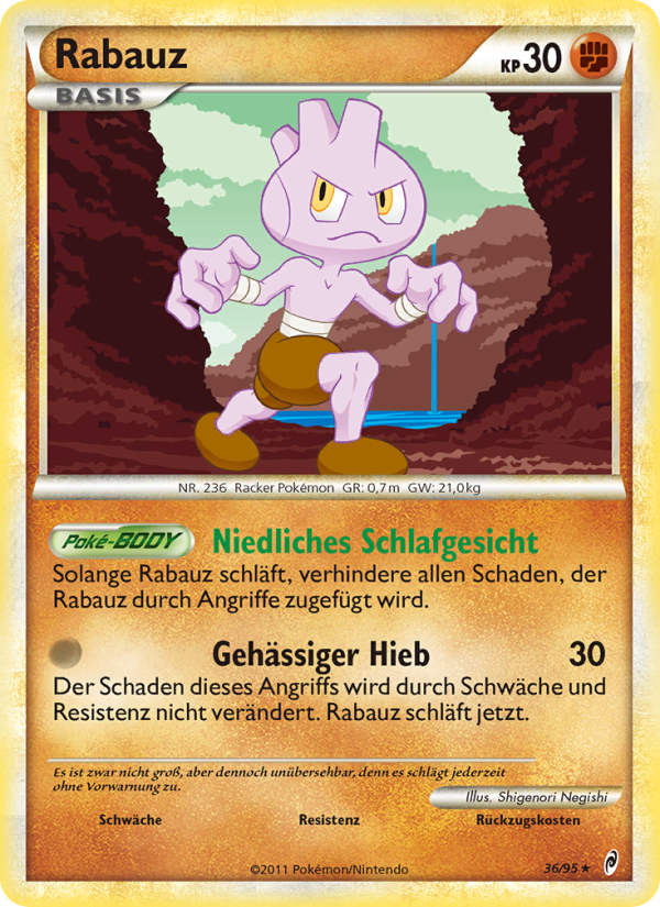 Rabauz 36 — Call of Legends (German Pokémon TCG card)