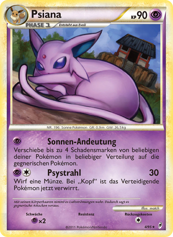 Psiana 4 — Call of Legends (German Pokémon TCG card)