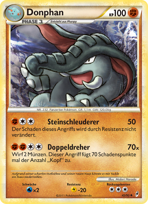 Donphan 42 — Call of Legends (German Pokémon TCG card)