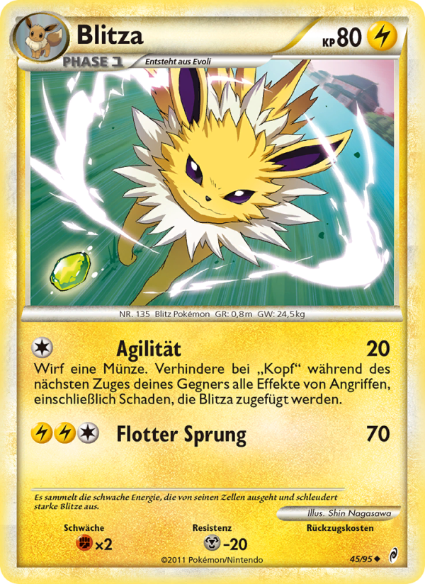 Blitza 45 — Call of Legends (German Pokémon TCG card)