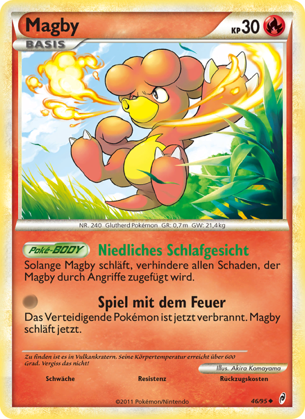 Magby 46 — Call of Legends (German Pokémon TCG card)