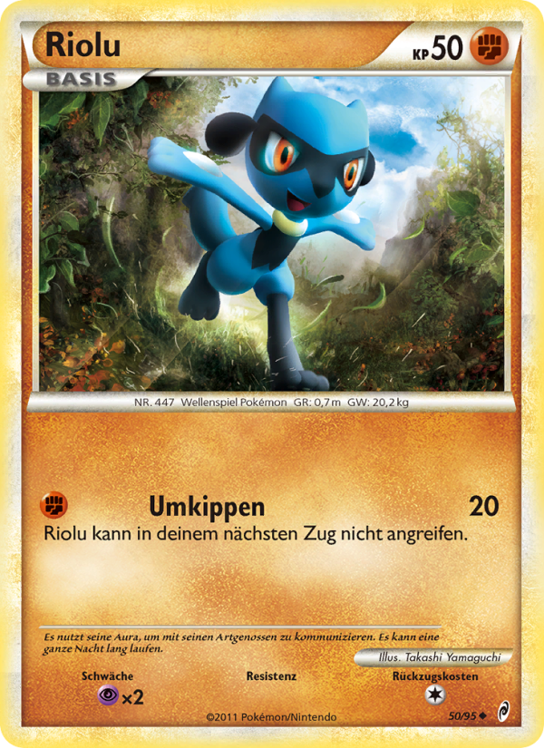 Riolu 50 — Call of Legends (German Pokémon TCG card)