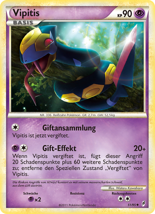 Vipitis 51 — Call of Legends (German Pokémon TCG card)