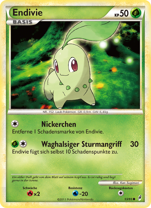 Endivie 53 — Call of Legends (German Pokémon TCG card)