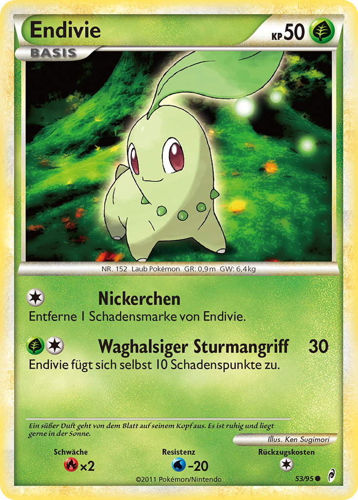 Endivie 53 — Ruf der Legenden (German Pokémon TCG card)