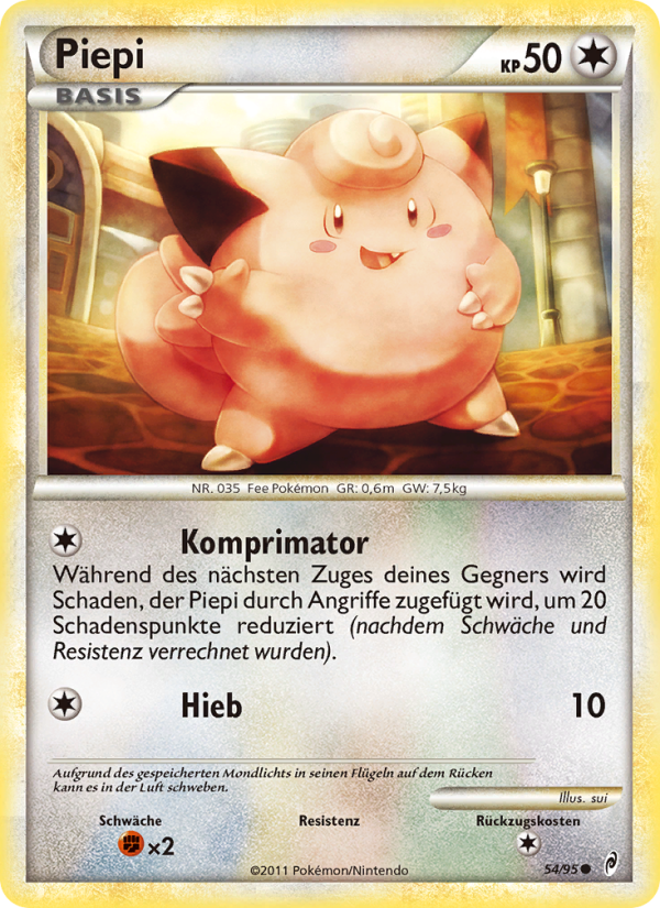 Piepi 54 — Call of Legends (German Pokémon TCG card)