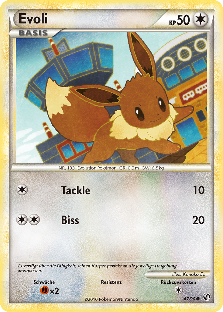 Evoli 56 — Ruf der Legenden (German Pokémon TCG card)