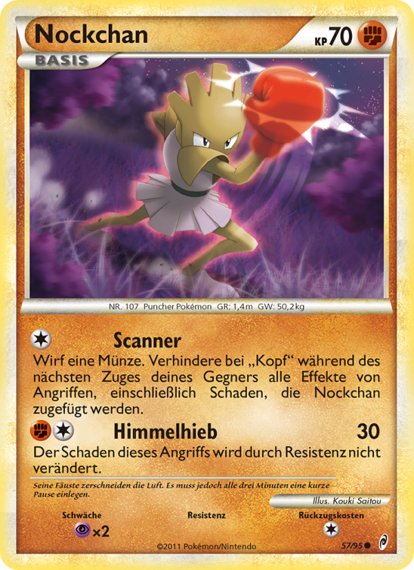 Nockchan 57 — Call of Legends (German Pokémon TCG card)