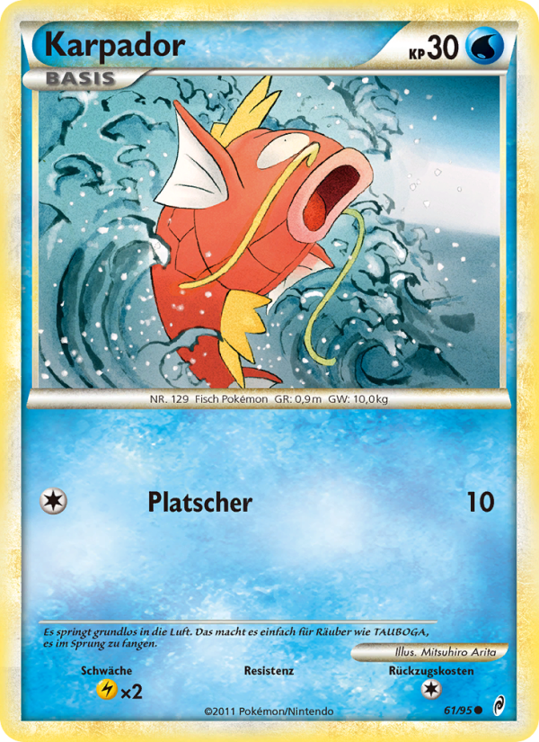Karpador 61 — Call of Legends (German Pokémon TCG card)