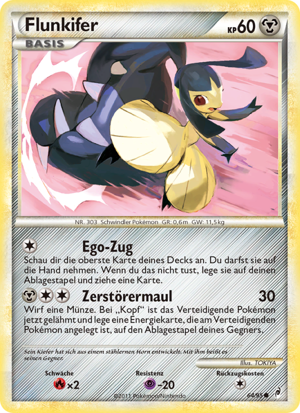 Flunkifer 64 — Call of Legends (German Pokémon TCG card)
