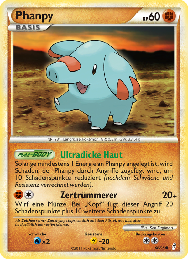 Phanpy 66 — Call of Legends (German Pokémon TCG card)