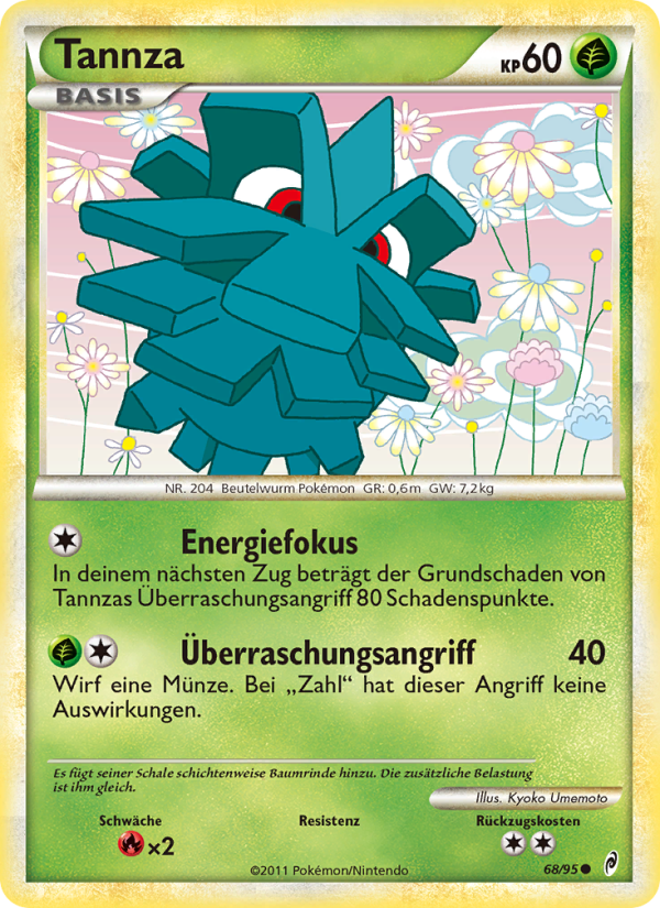 Tannza 68 — Call of Legends (German Pokémon TCG card)