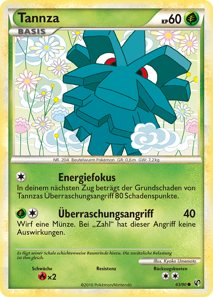 Tannza 68 — Ruf der Legenden (German Pokémon TCG card)