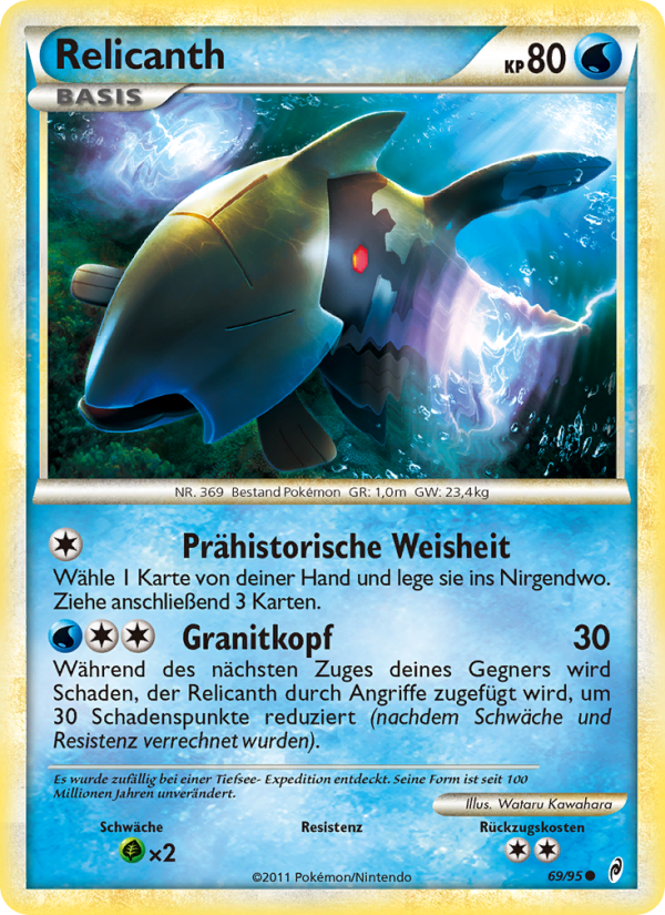 Relicanth 69 — Call of Legends (German Pokémon TCG card)