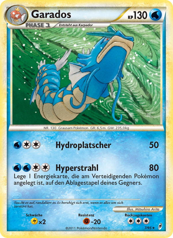 Garados 7 — Call of Legends (German Pokémon TCG card)