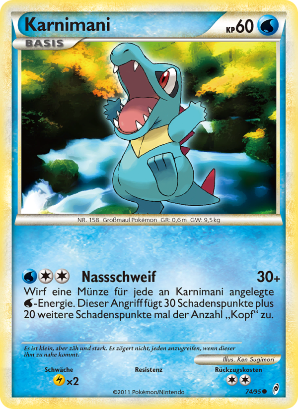 Karnimani 74 — Call of Legends (German Pokémon TCG card)