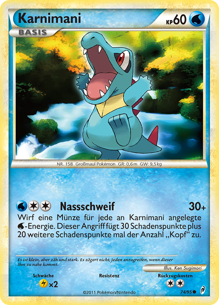 Karnimani 74 — Ruf der Legenden (German Pokémon TCG card)