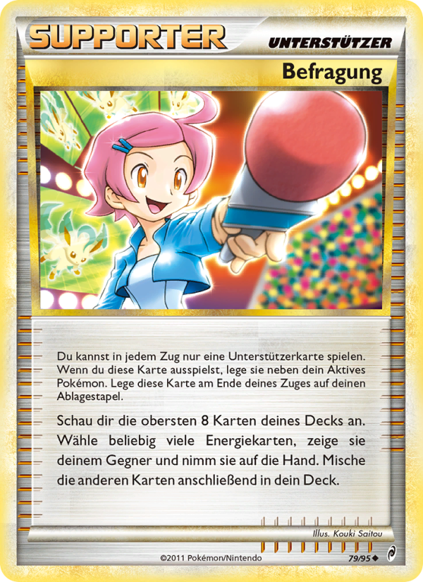 Befragung 79 — Ruf der Legenden (German Pokémon TCG card)