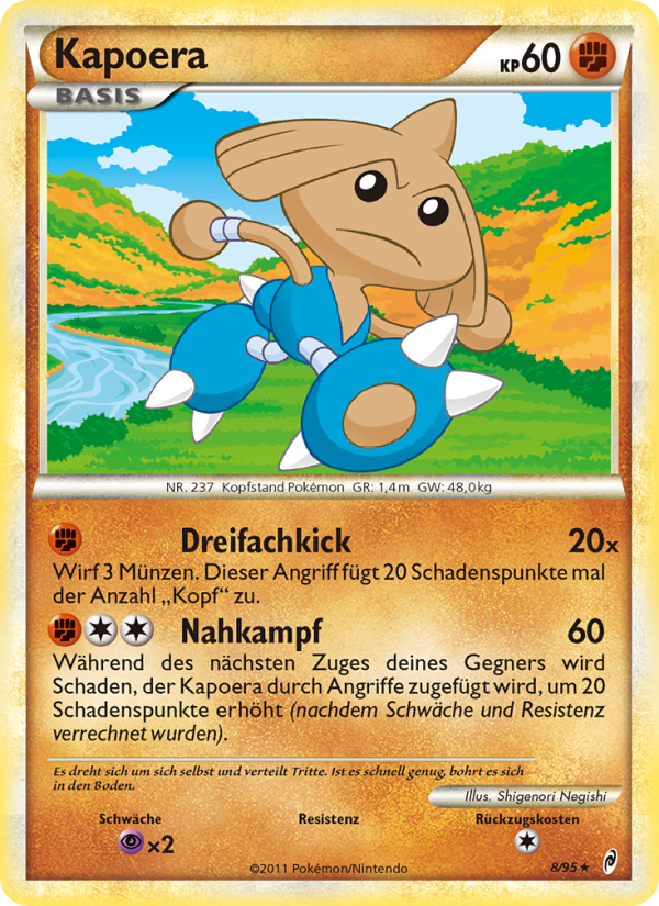 Kapoera 8 — Call of Legends (German Pokémon TCG card)