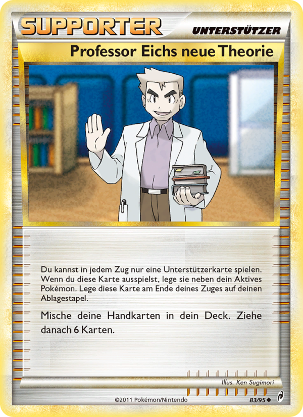 Professor Eichs neue Theorie 83 — Ruf der Legenden (German Pokémon TCG card)