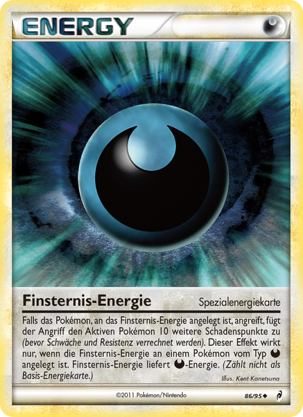 Finsternis-Energie 86 — Ruf der Legenden (German Pokémon TCG card)